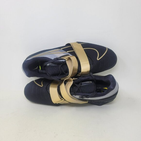 Size 13 - New Nike Romaleos 4 Weightlifting Squat Shoes Black Gold CD3463-001 main image 5